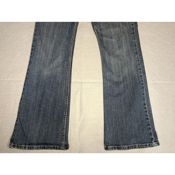 Levi’s Vintage 518 Superlow Jeans Womens Juniors Sz 13 Medium Dark Wash Stretch - Picture 2 of 10